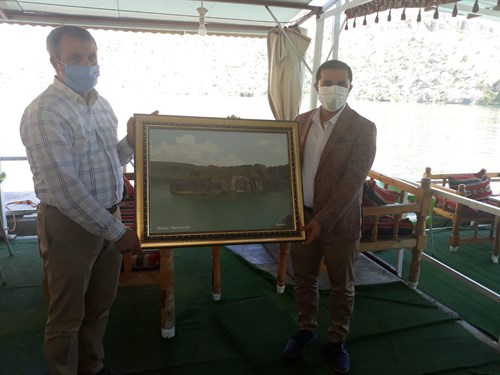 İlçemiz Tarım ve Orman Müdürü Mehmet GÜRBÜZ için düzenlenen veda yemeği